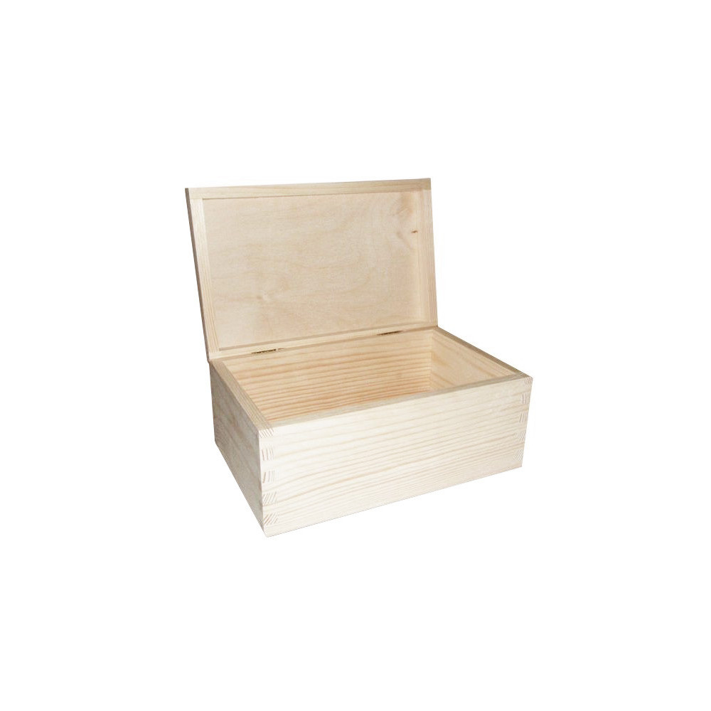 Drewniane pudełko, kasetka - 21,5 x 13,8 x 10 cm