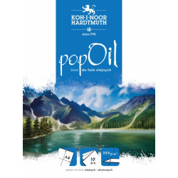 Blok do farb olejnych Pop Oil A4 - Koh-I-Noor - 250g, 10 ark.