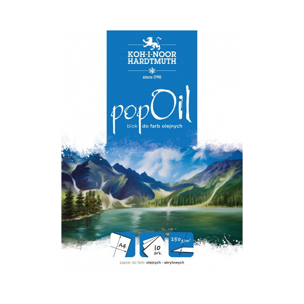 Pop Oil painting pad A4 - Koh-I-Noor - 250g, 10 sheets