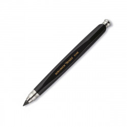 Ołówek mechaniczny Versatil z temperówką - Koh-I-Noor - czarny, 5,6 mm