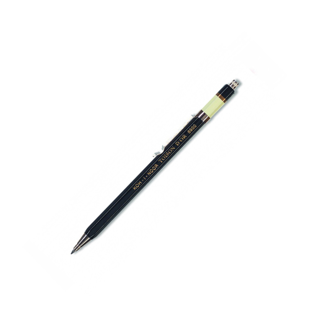 Ołówek automatyczny Toison D' or z temperówką - Koh-I-Noor - czarny, 2 mm