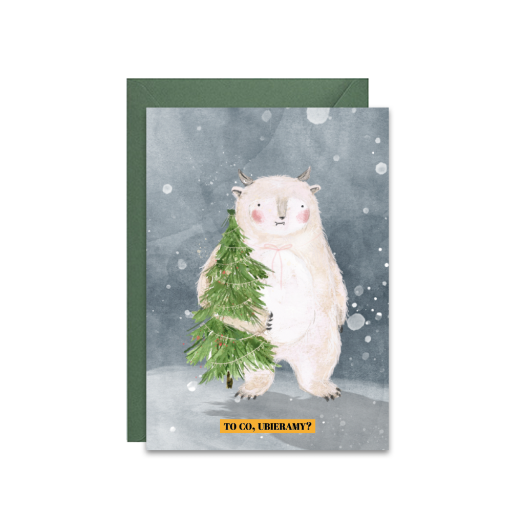 Greeting card A6 - Paperwords - Yeti
