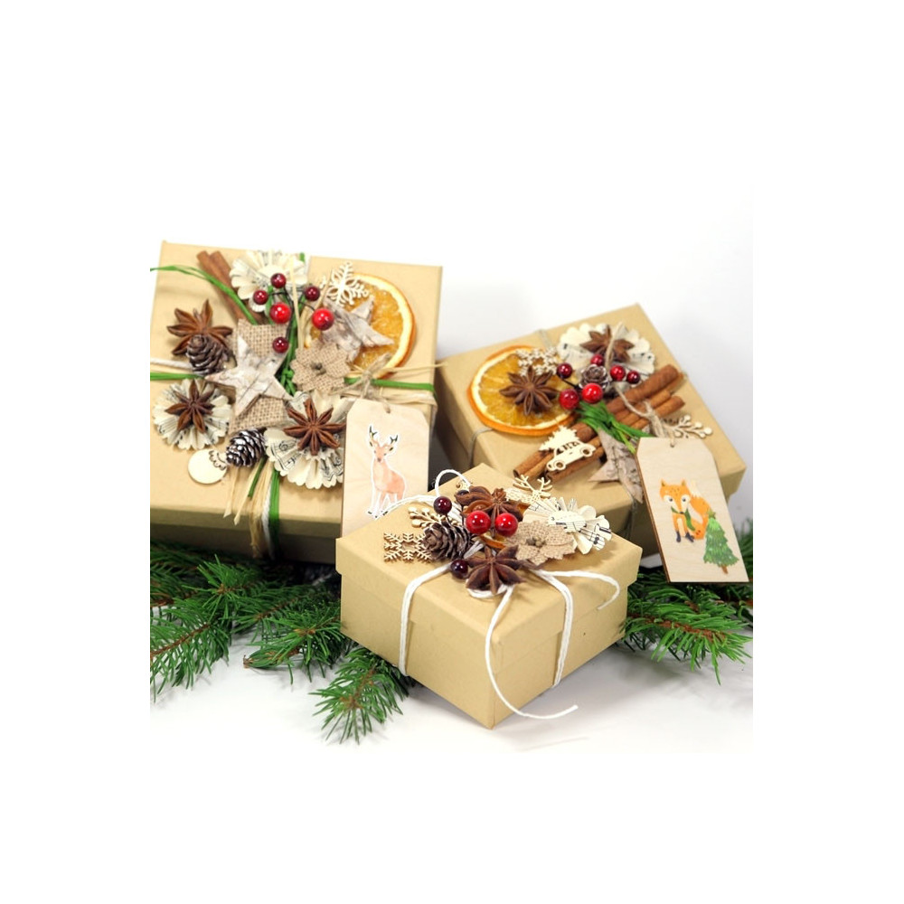 Wooden shapes Christmas 3 - DpCraft - 45 pcs.