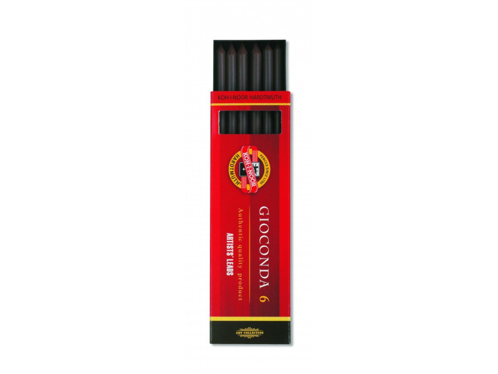 Auto-feed mechanical pencil lead refills - Koh-I-Noor - 2B, 5,6 mm, 6 pcs.