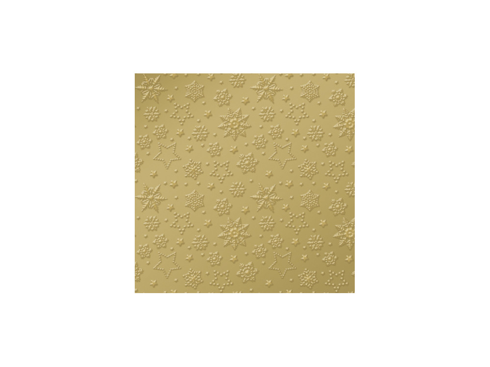Decorative napkins - Paw - Inspiration winter flakes, gold, 20 pcs.