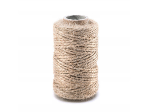 Jute natural twin - 3 mm, 100 g, 40 m