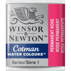 Cotman watercolor paint - Winsor & Newton - Permanent Rose, half pan