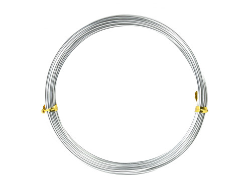 Craft floristic wire - silver, 1,5 mm x 5 m