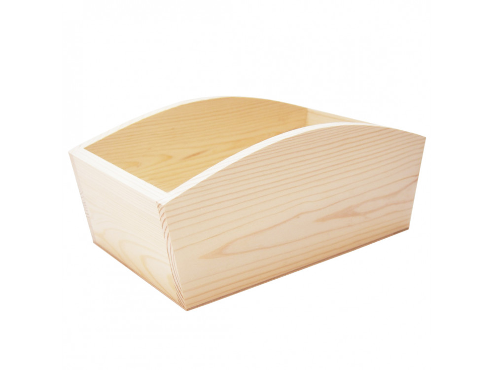 Pojemnik drewniany bez otworów - 28 x 16 x 11,5 cm