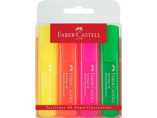 Super fluorescent highlighters - Faber-Castell - 4 colors