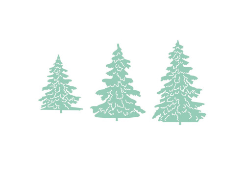Set of cutting dies - DpCraft - Christmas trees, 3 pcs.