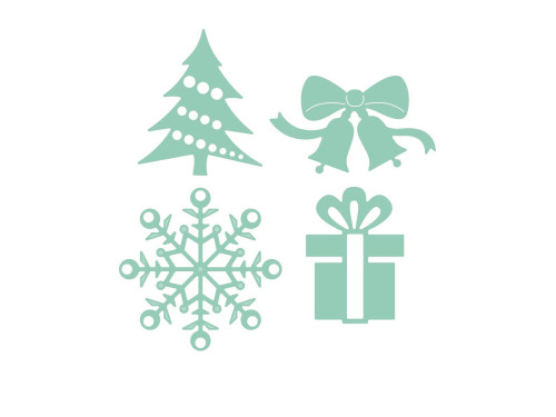 Set of cutting dies - DpCraft - Christmas, 4 pcs.