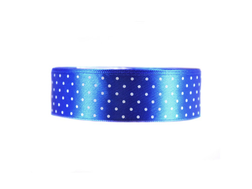 Polka Dot Ribbon - deep blue, 25 mm x 22 m