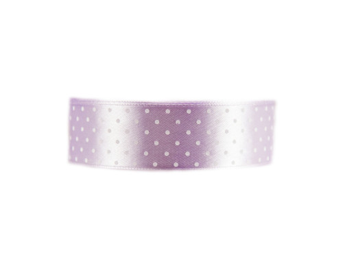 Polka Dot Ribbon - lavender, 25 mm x 22 m