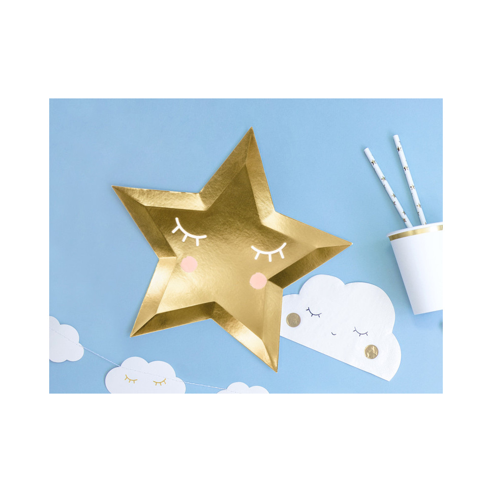 Little Star napkins - stars, white, 20 pcs.