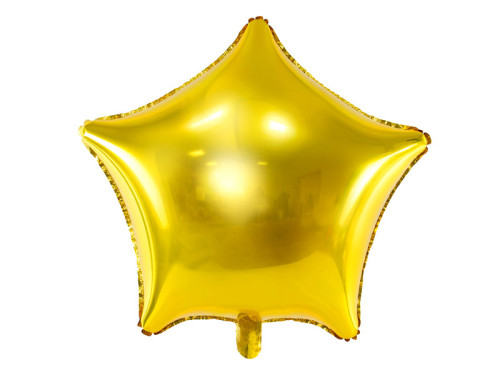 Foil balloon Star - gold, 40 cm