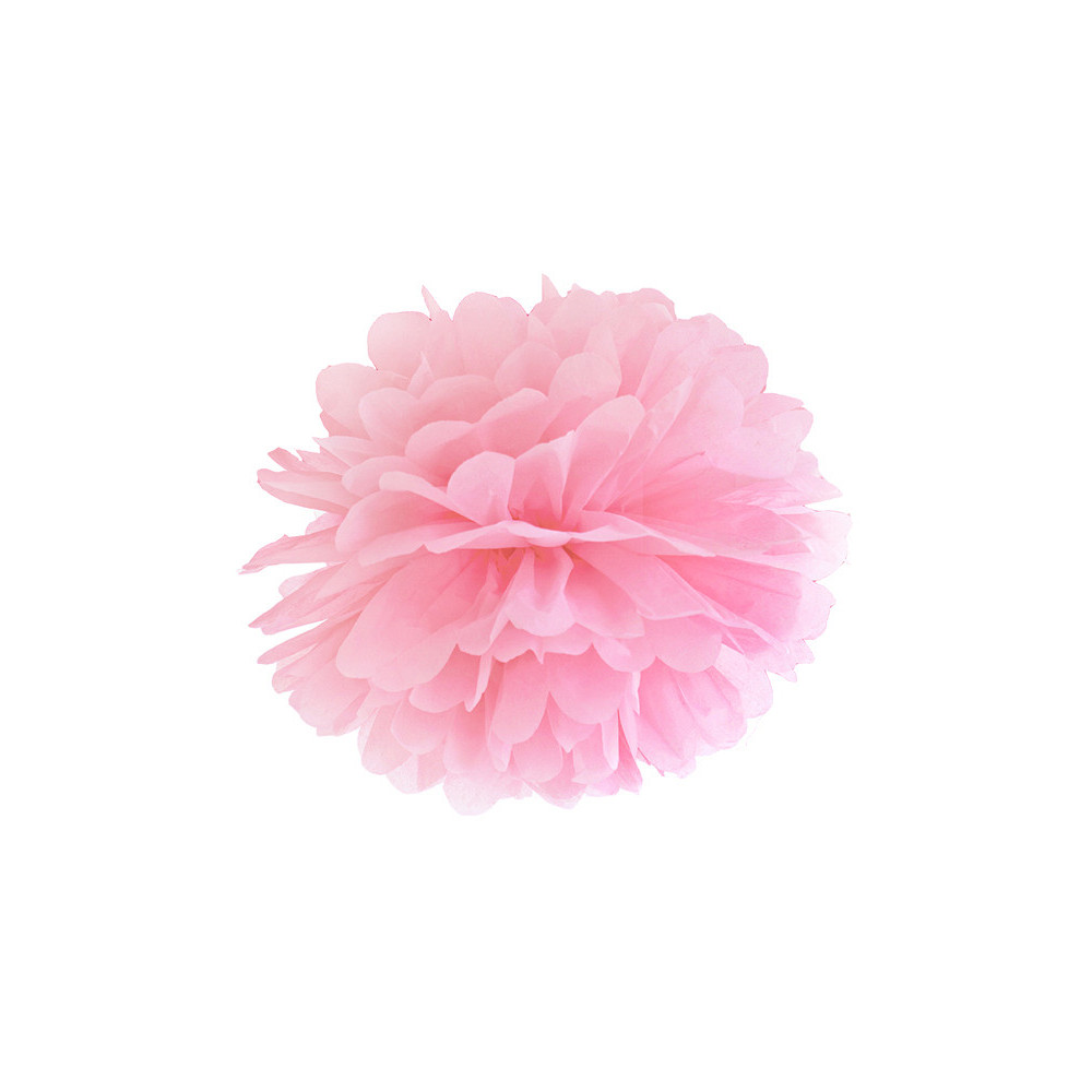 Tissue paper pompom - light pink, 25 cm
