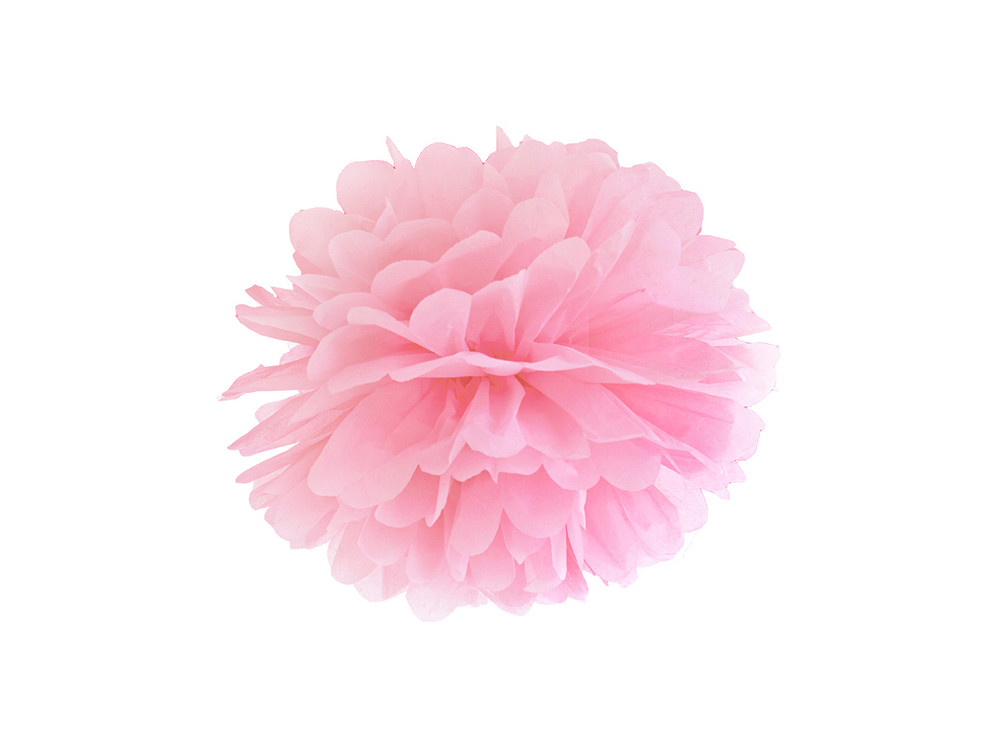 Tissue paper pompom - light pink, 25 cm