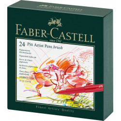 Zestaw pisaków pędzelkowych Pitt Artist Pen - Faber-Castell - Pastel, 24 szt.