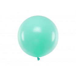 Balon okrągły - pastel light mint, 60 cm