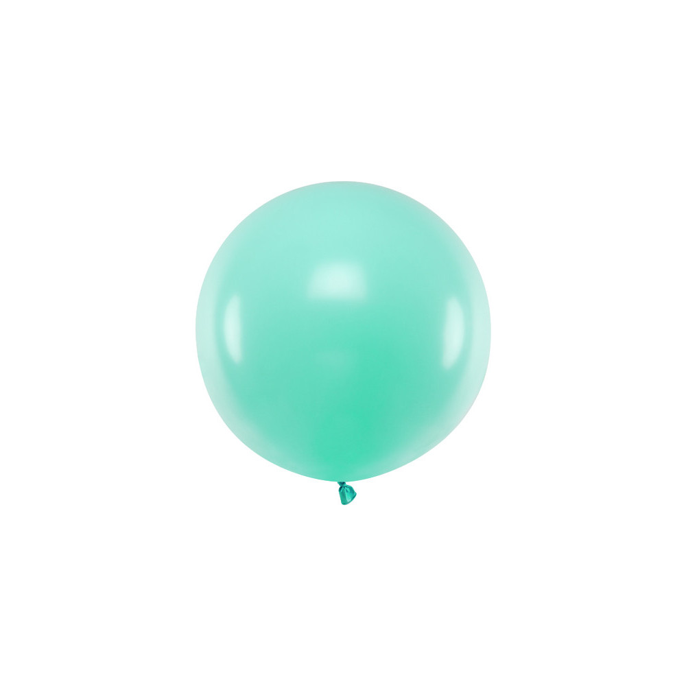 Round balloon - pastel light mint, 60 cm