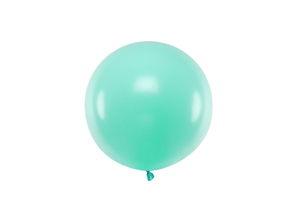 Balon okrągły - pastel light mint, 60 cm