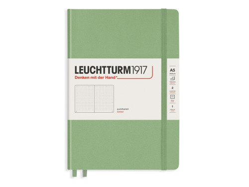 Notebook Muted Colours A5 - Leuchtturm1917 - dotted, muted green, 80 g/m2