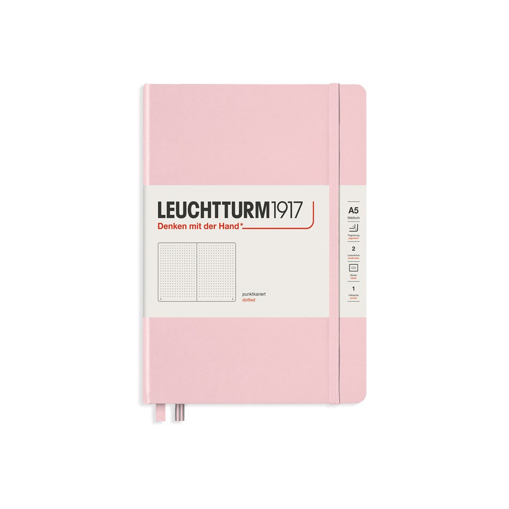 Notebook A5 - Leuchtturm1917 - dotted, powder pink, 80 g/m2