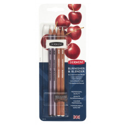 Burnisher & Blender pencils set - Derwent - 6 pcs.