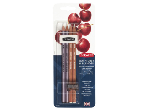 Burnisher & Blender pencils set - Derwent - 6 pcs.