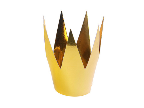 Party Crown - small, gold, 3 pcs.