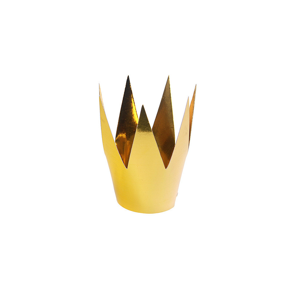 Party Crown - small, gold, 3 pcs.