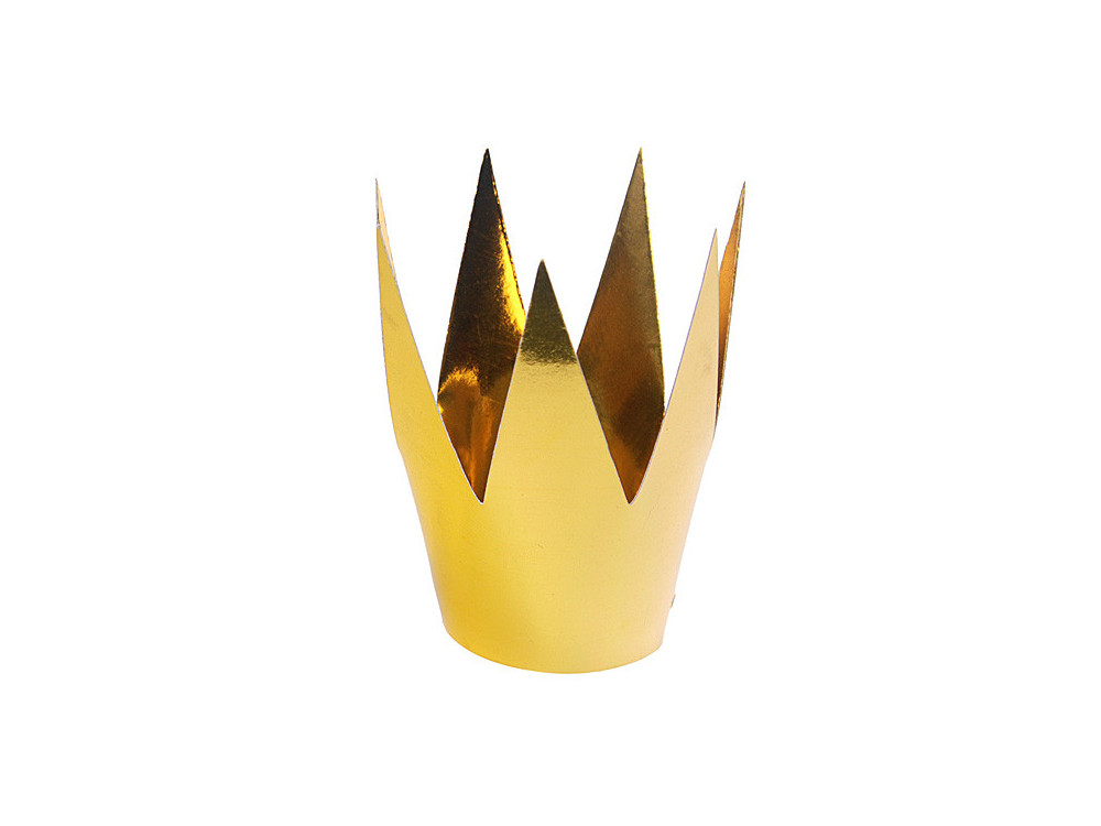 Party Crown - small, gold, 3 pcs.