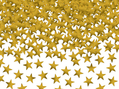 Decorative confetti Stars - gold, 30 g
