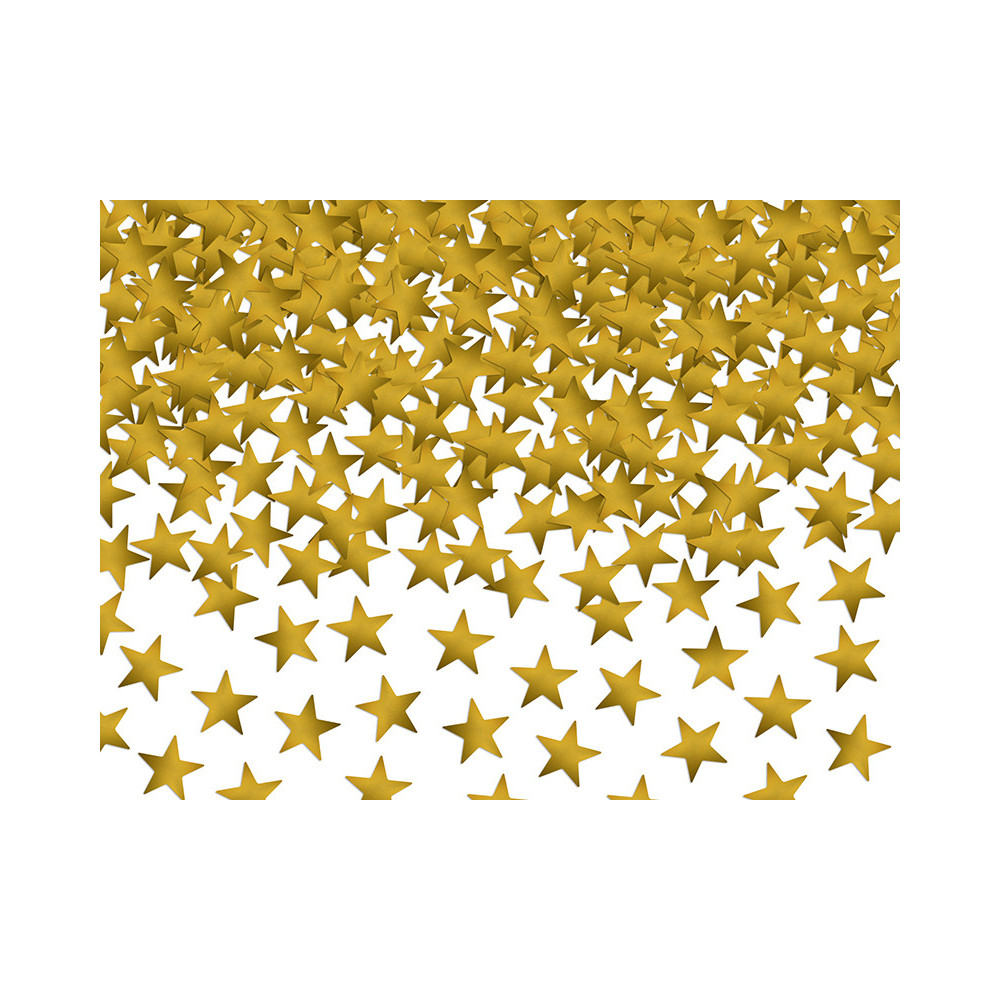 Decorative confetti Stars - gold, 30 g