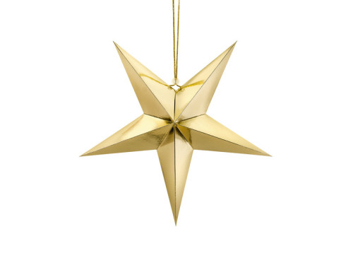 Paper star - gold, 45 cm