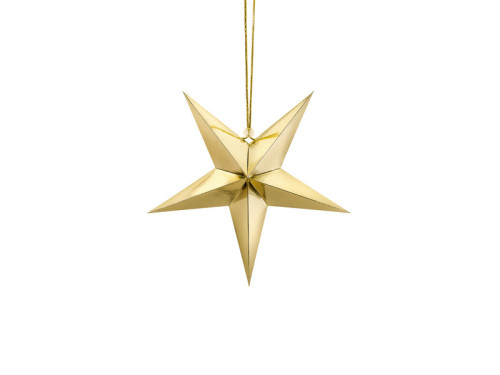 Paper star - gold, 30 cm