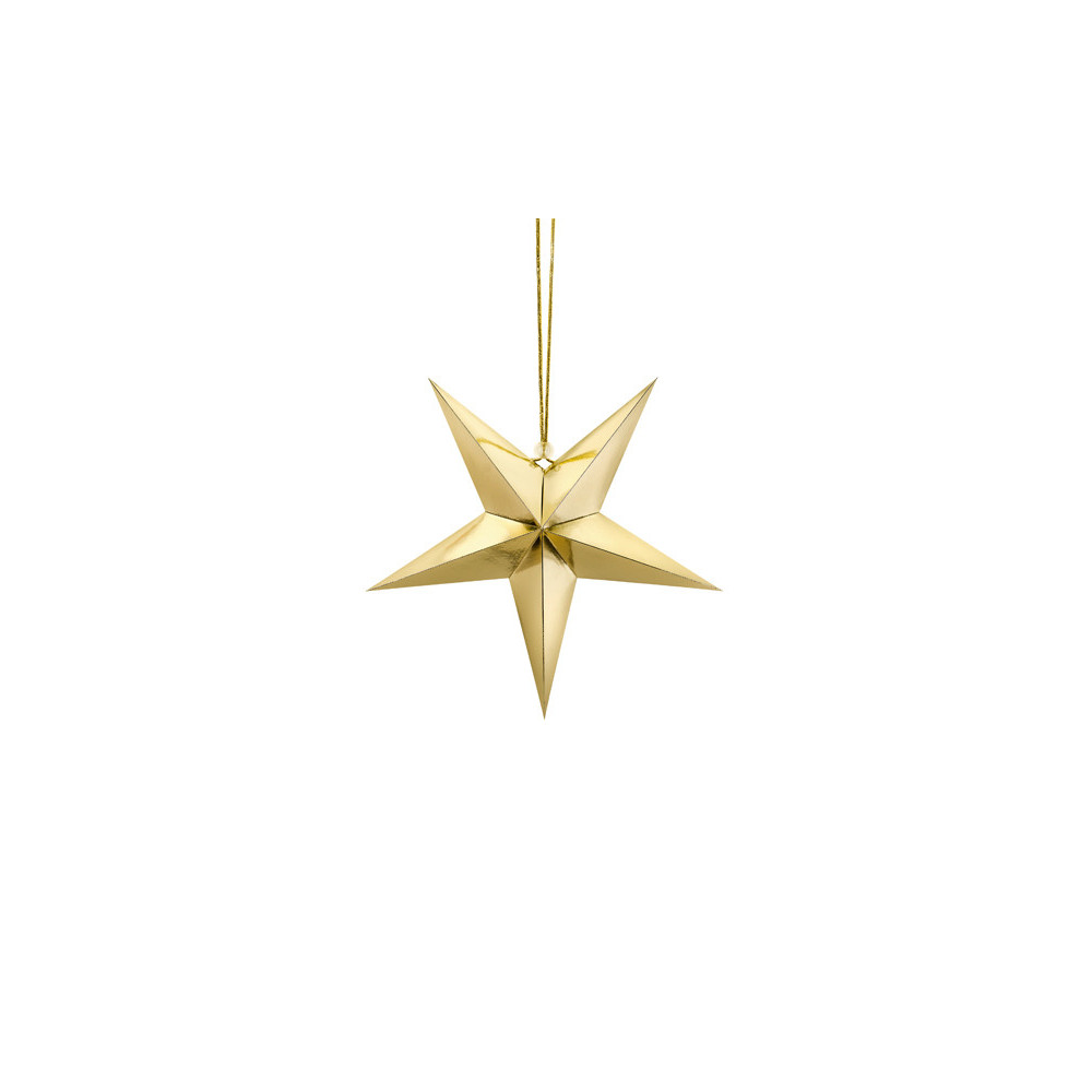 Paper star - gold, 30 cm