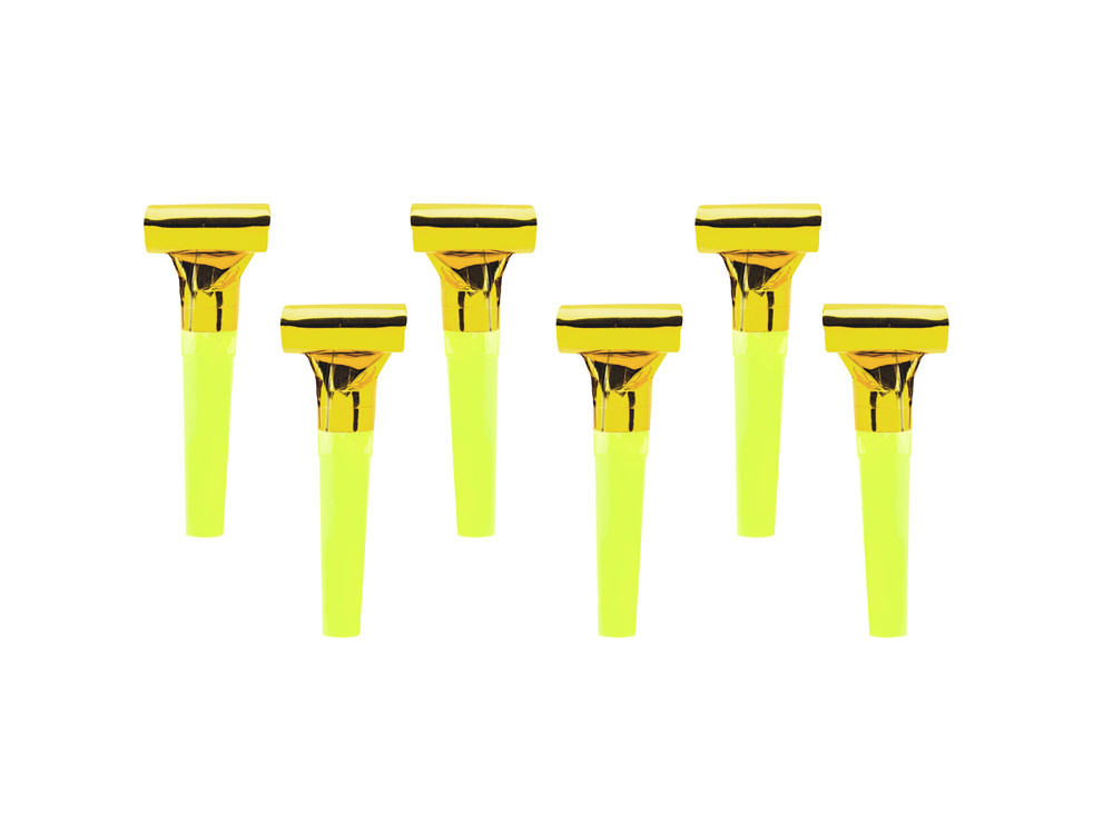 Whistles - gold, 6 pcs.