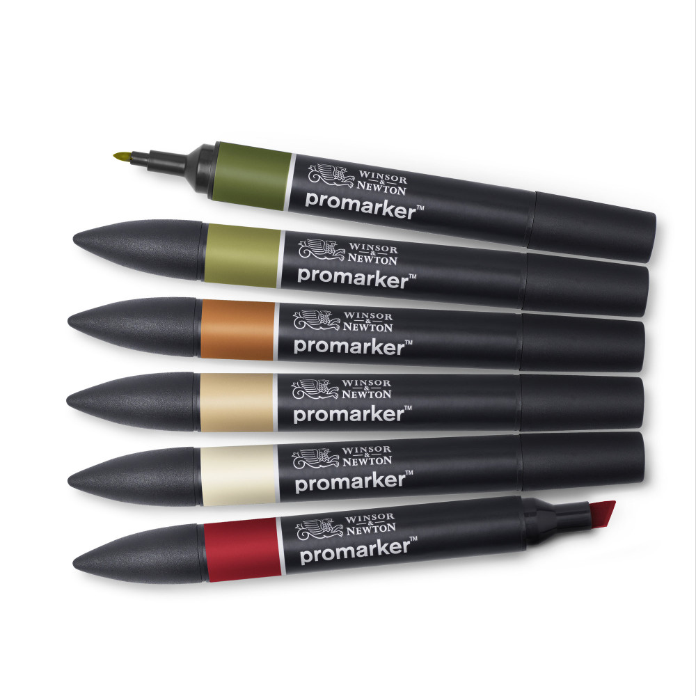 Promarker Landscape Tones 1 Set - Winsor & Newton - 6 pcs.