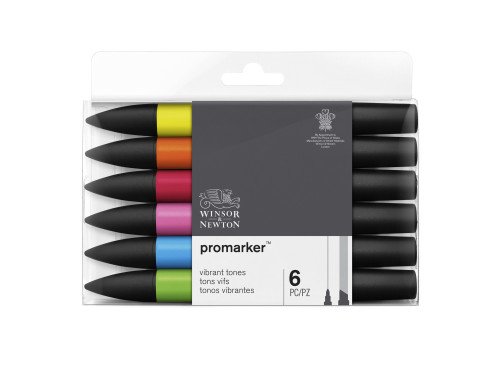 Promarker Vibrant Tones Set - Winsor & Newton - 6 pcs.