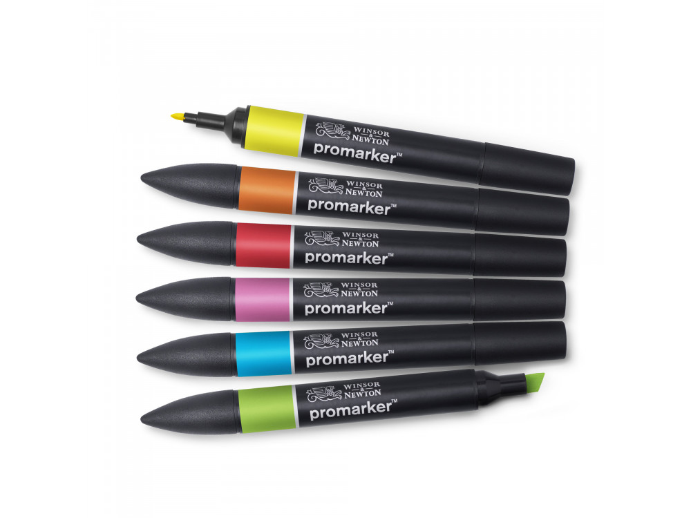 Zestaw Promarker - Winsor & Newton - Vibrant Tones, 6 szt.