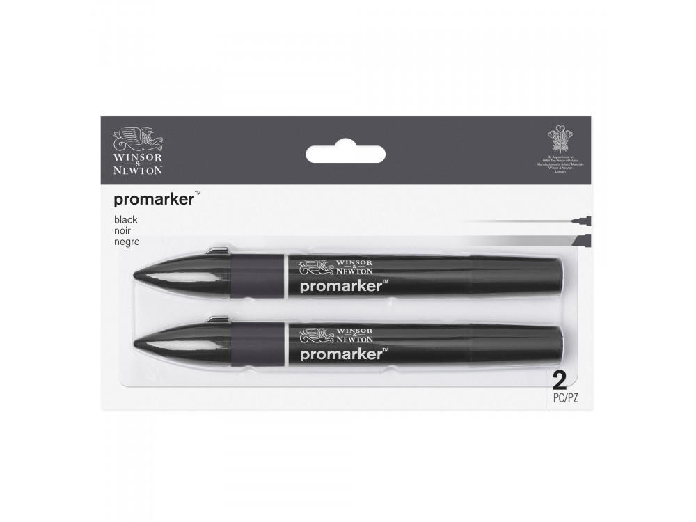 Promarker Black Set - Winsor & Newton - 2 pcs.