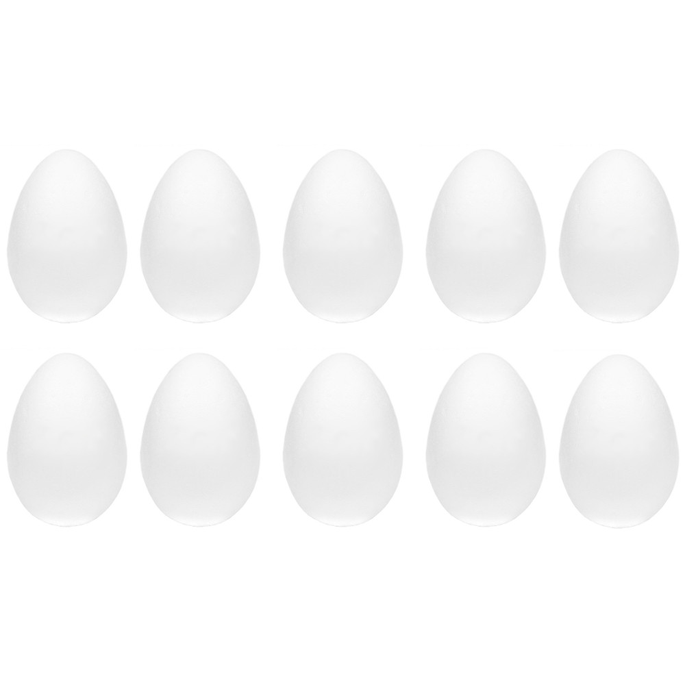 Styrofoam eggs - 12 cm, 10 pcs.