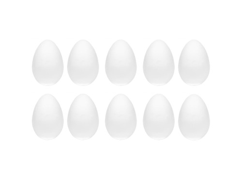 Styrofoam eggs - 7 cm, 10 pcs.