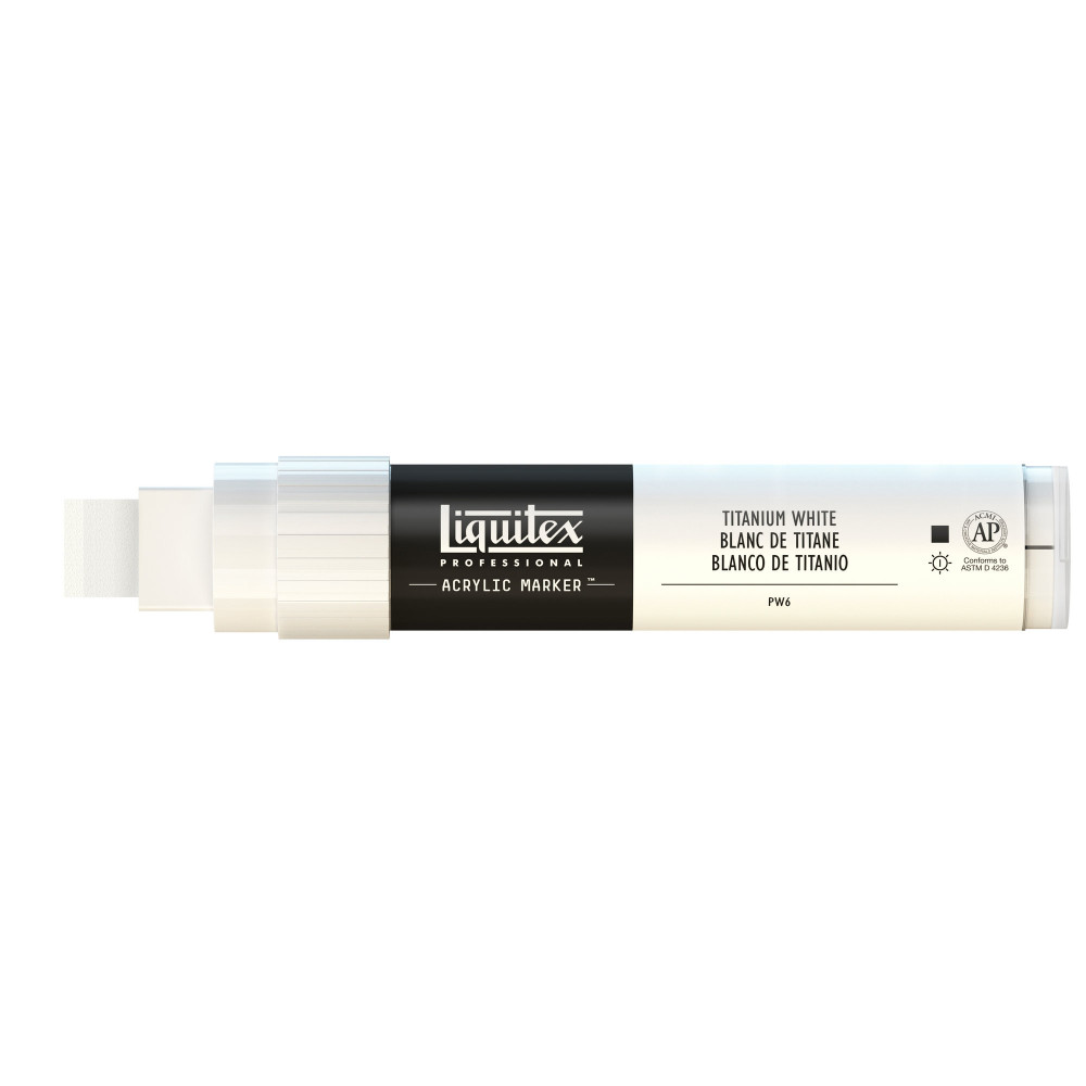 Acrylic marker - Liquitex - titanium white