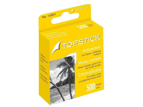 Top Stick Photo Corners Dispenser Pack - 500 pcs.