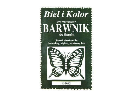 Barwnik do tkanin - Biel i kolor - khaki, 10 g