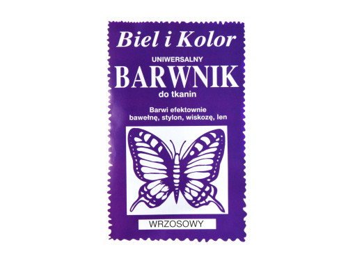 Barwnik do tkanin - Biel i kolor - wrzosowy, 10 g