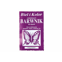 Barwnik do tkanin - Biel i kolor - fioletowy, 10 g